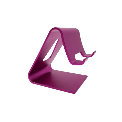 purple anodized aluminum phone holder