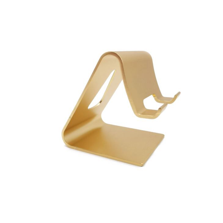 Gold Anodized Aluminum Phone Holder